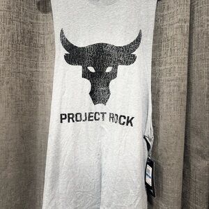 Under Armour Project Rock Heather Gray Tee